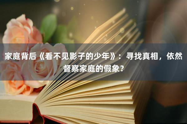 家庭背后《看不见影子的少年》：寻找真相，依然督察家庭的假象？